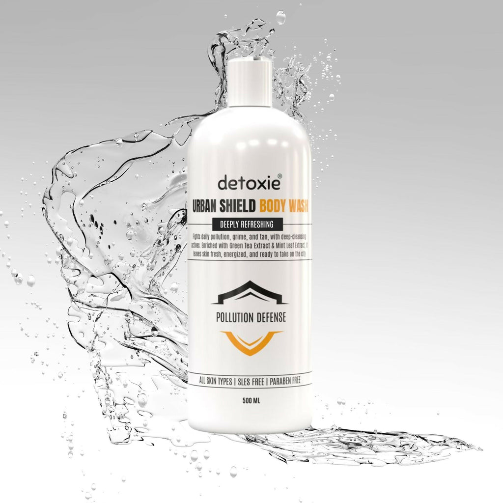 Detoxie Body Wash with Loofah - Urban Shield | Grocsy