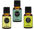 Earth N Pure Essential Oils (Eucalyptus, Peppermint & Tea Tree) | Grocsy