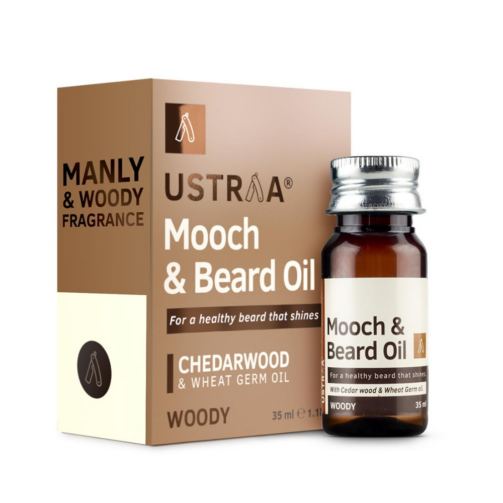 Ustraa Woody Mooch and Beard Oil | Grocsy