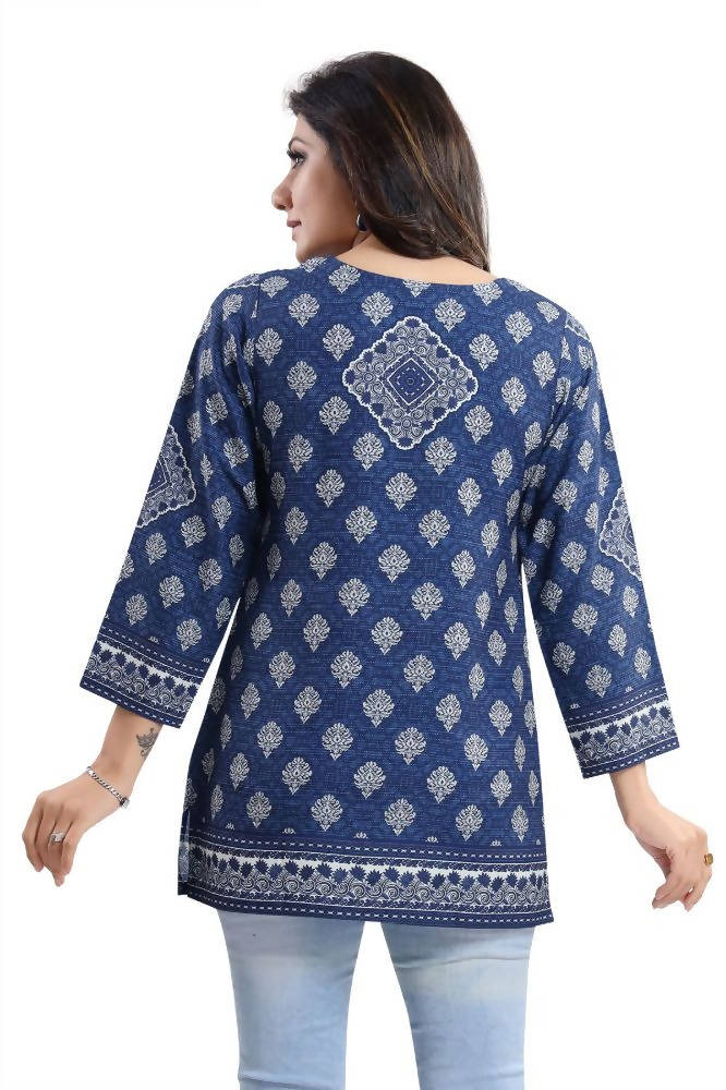 Snehal Creations Bright as Summer Cool Printed Tunic Top | Grocsy