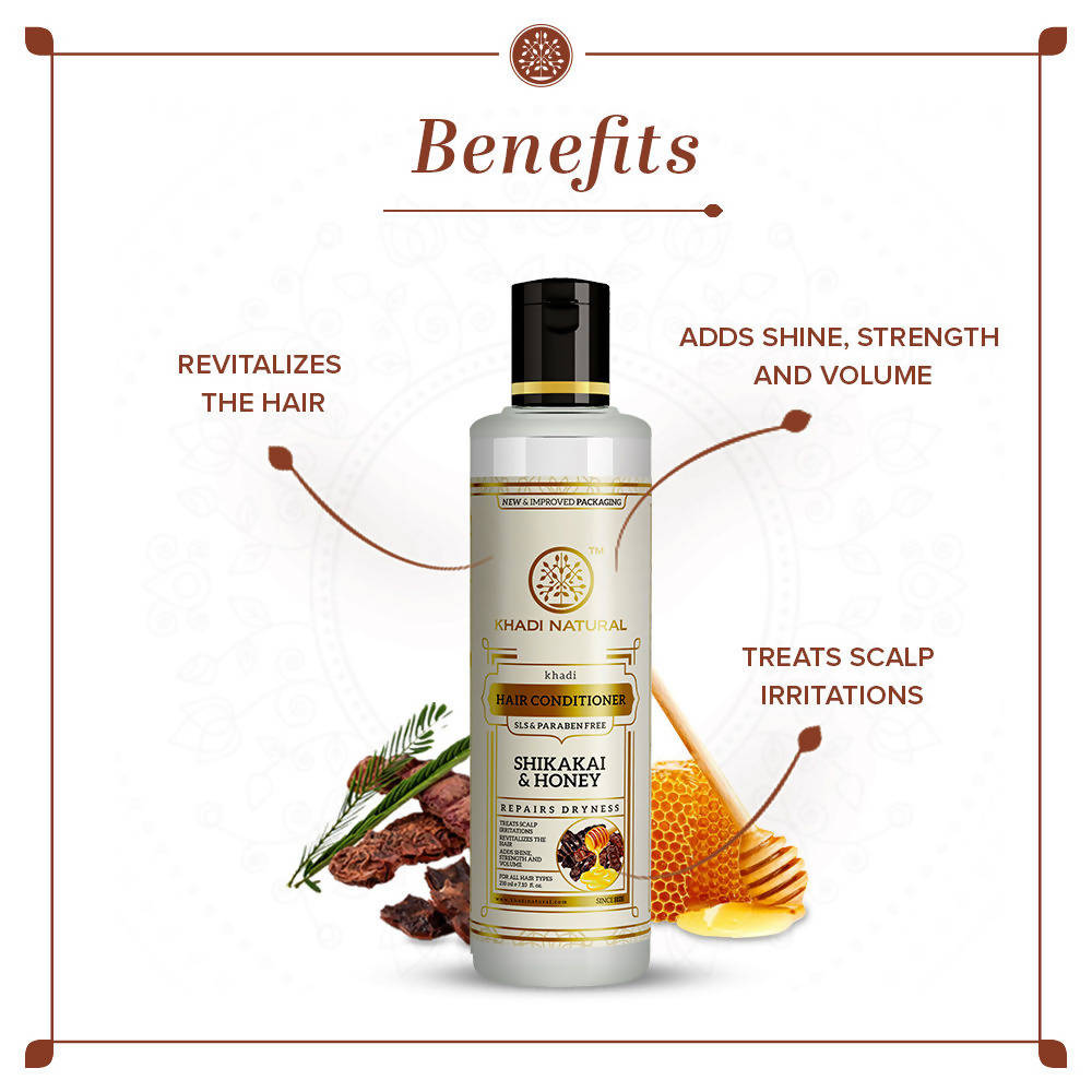 Khadi Natural Shikakai & Honey Hair Conditioner | Grocsy