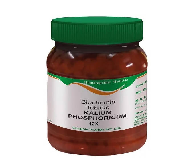 Bio India Homeopathy Kalium Phosphoricum Biochemic Tablets | Grocsy