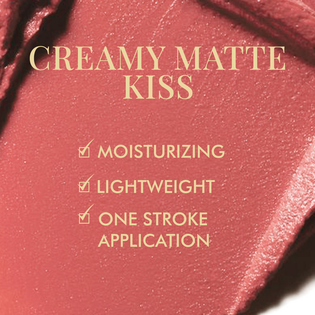 mCaffeine Shades Creamy Matte Kiss Bullet Lipstick Moisturizing Lightweight - Mauve Velvet | Grocsy