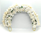 White Rose Hair Gajra | Grocsy
