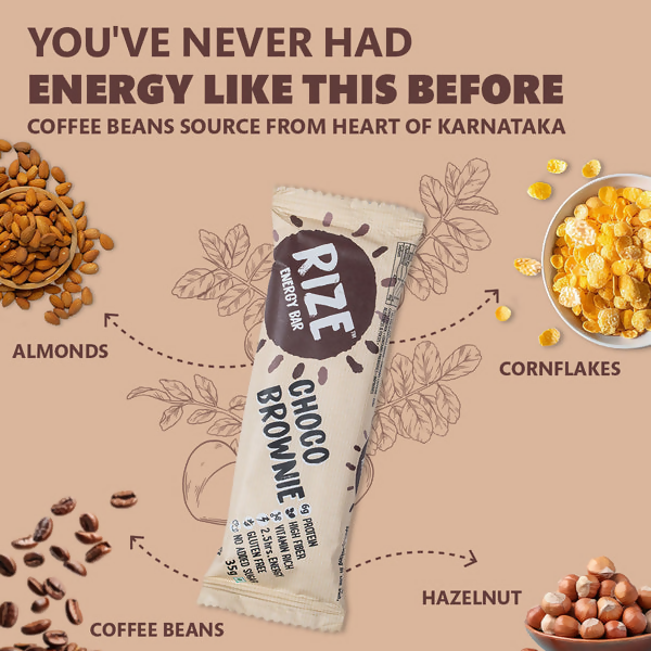Rize Energy Bar Choco Brownie | Grocsy
