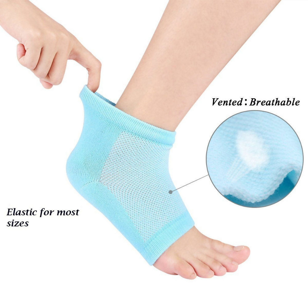 Bronson Professional Gel Heel Socks For Dry Hard Crack Heel | Grocsy