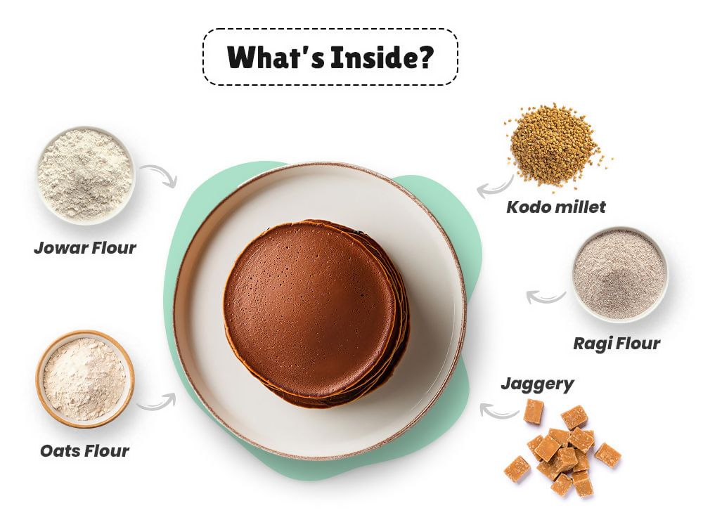 Little Joys Millet Pancake Mix + Protein Milkshake | Grocsy