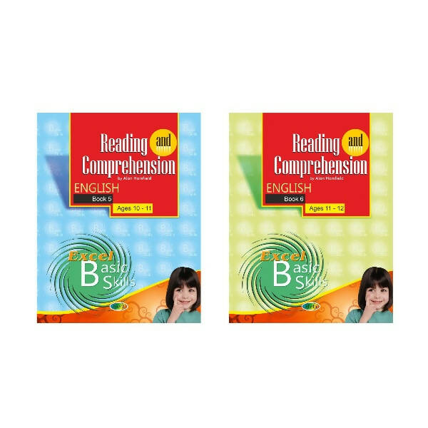 Reading and Comprehension English Book Set ges 10 - 12 (Set of 2) | Grocsy