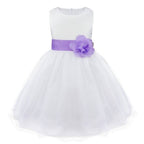 Asmaani Baby Girl's White Color Satin A-Line Maxi Full Length Dress (AS-DRESS-22052) | Grocsy