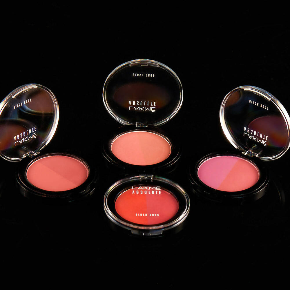 Lakme Absolute Face Stylist Blush Duos - Pink Blush | Grocsy