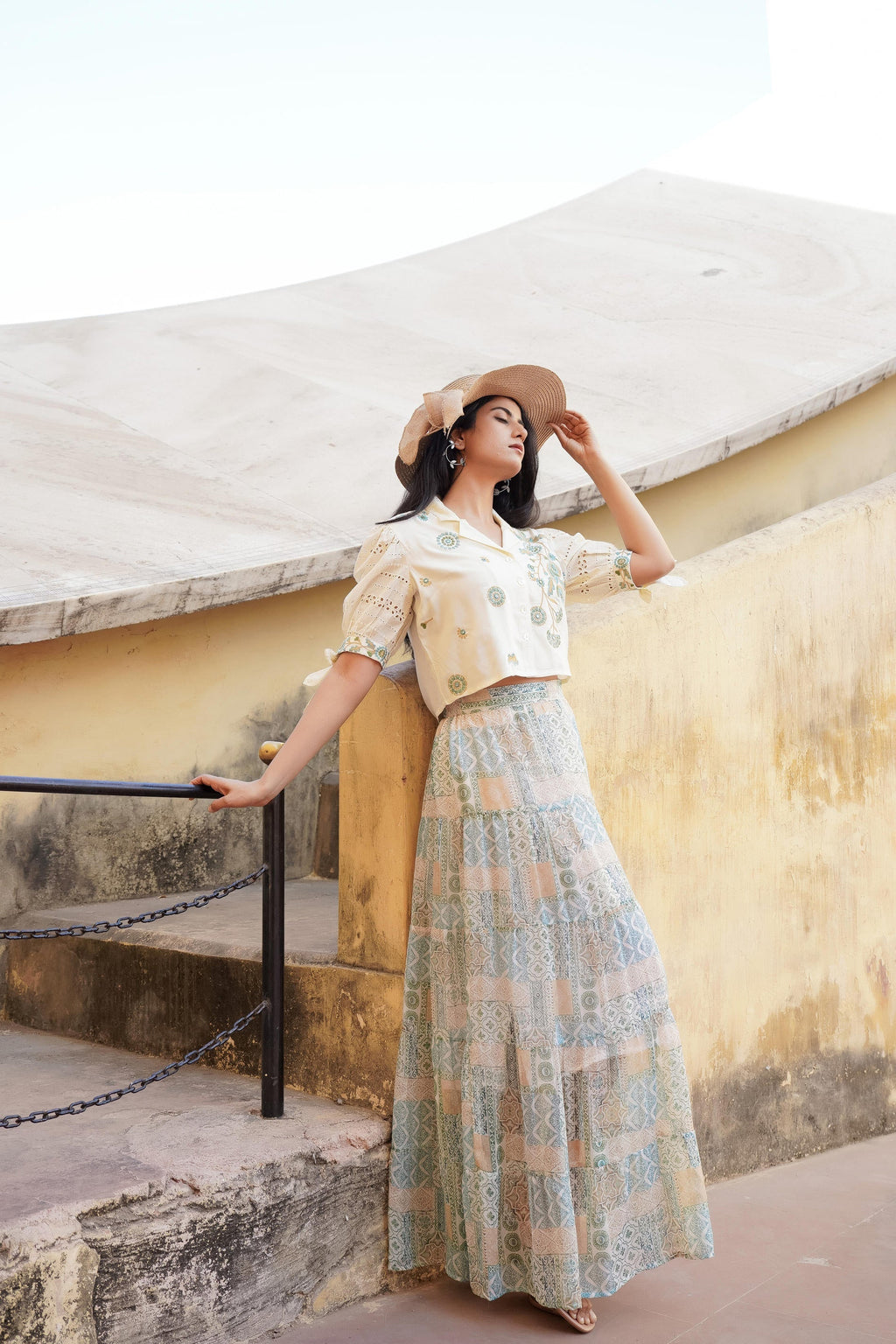 Juniper Pastel Green Whisper Co-Ord Set | Grocsy
