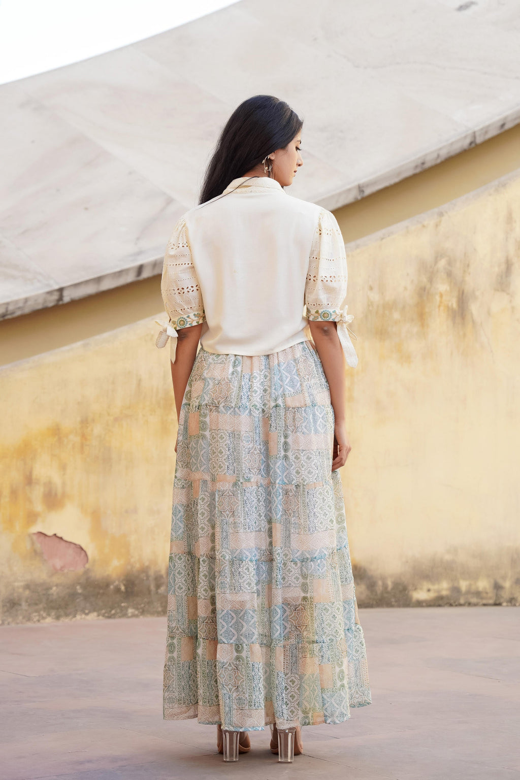 Juniper Pastel Green Whisper Co-Ord Set | Grocsy