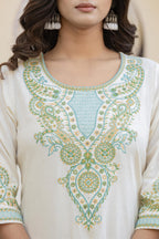 Juniper Multi Color Ethnic Printed Kurta Set with Dupatta | Grocsy