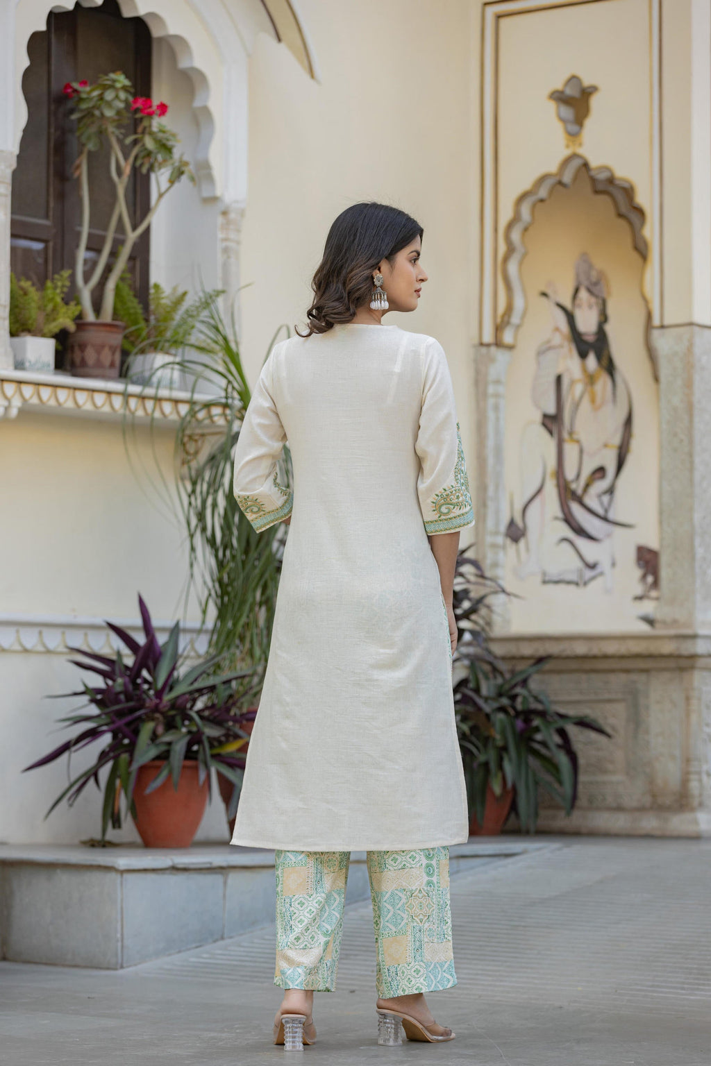 Juniper Multi Color Ethnic Printed Kurta Set With Dupatta | Grocsy