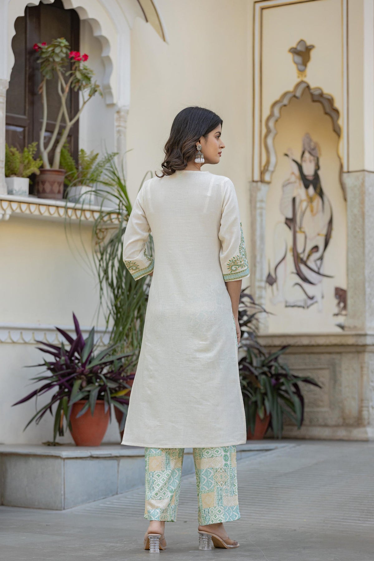 Juniper Multi Color Ethnic Printed Kurta Set With Dupatta | Grocsy