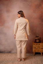 Juniper Sand Whisper Schiffli Co-Ord Set | Grocsy