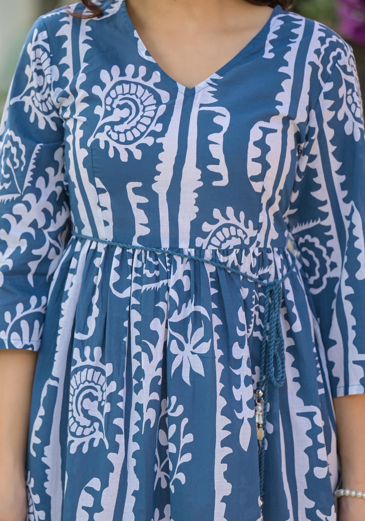 Juniper Indigo Breeze Boho Printed Short Dress | Grocsy