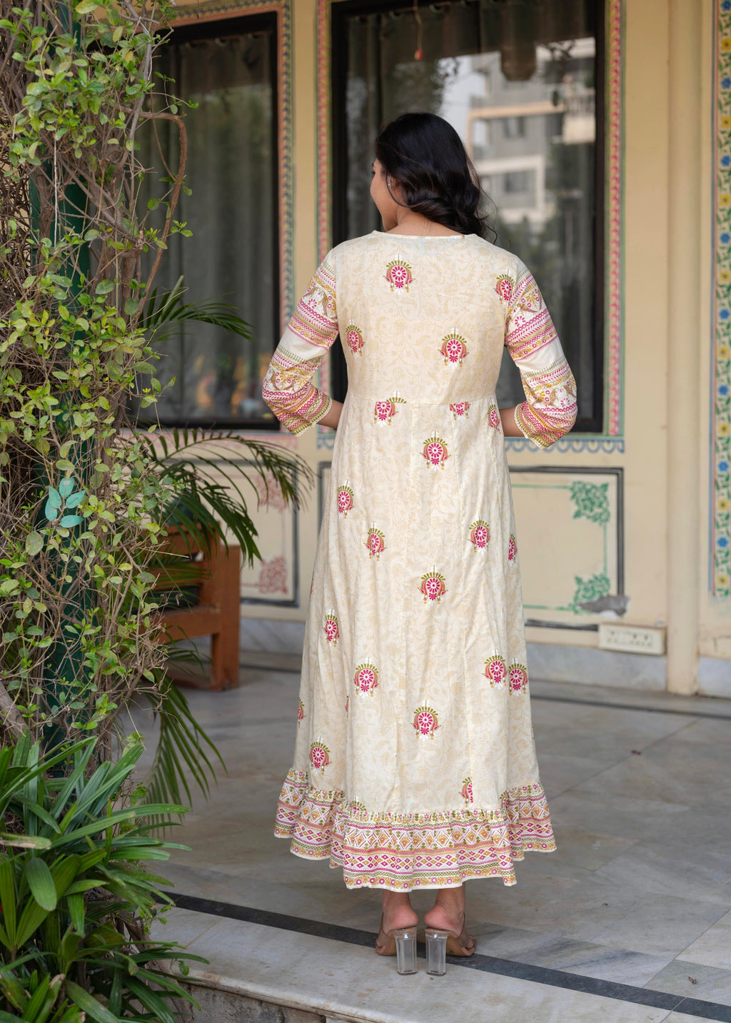 Juniper Women Printed Floral Fit & Flared Dress | Grocsy