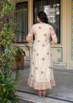Juniper Women Printed Floral Fit & Flared Dress | Grocsy