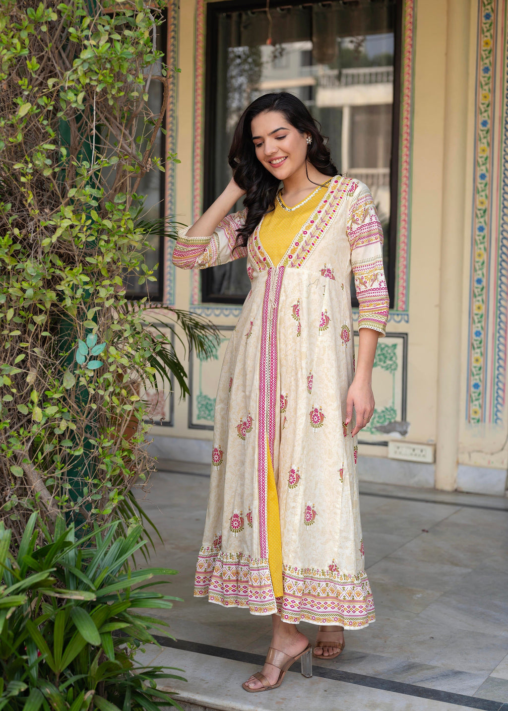 Juniper Women Printed Floral Fit & Flared Dress | Grocsy