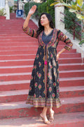 Juniper Women Printed Floral Fit & Flared Dress | Grocsy
