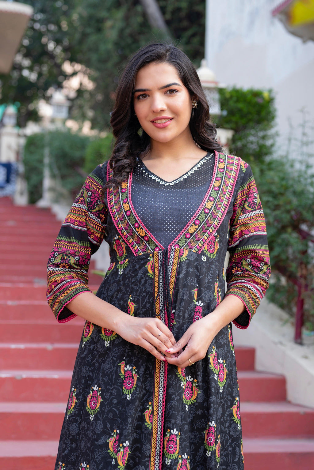 Juniper Women Printed Floral Fit & Flared Dress | Grocsy
