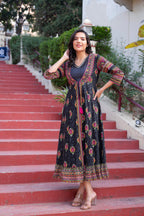 Juniper Women Printed Floral Fit & Flared Dress | Grocsy