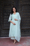 Juniper Women Embroidered Anarkali Kurta Set | Grocsy
