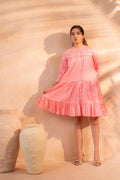 Juniper Zest Bloom Peach Tiered Summer Dress | Grocsy