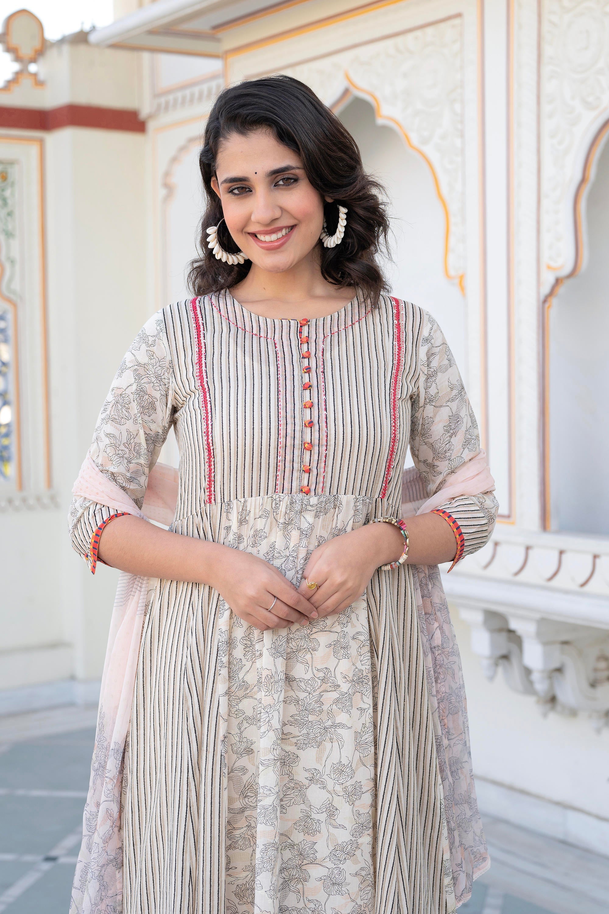 Juniper Women Printed Kurta and Palazzo Set | Grocsy