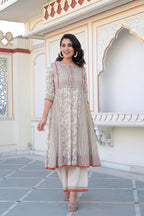 Juniper Women Printed Kurta and Palazzo Set | Grocsy