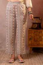 Juniper Off-White Blossom Printed Co-ord Set | Grocsy