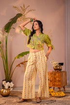 Juniper Palm Muse Beige Co-Ord Set | Grocsy