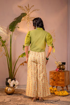 Juniper Palm Muse Beige Co-Ord Set | Grocsy