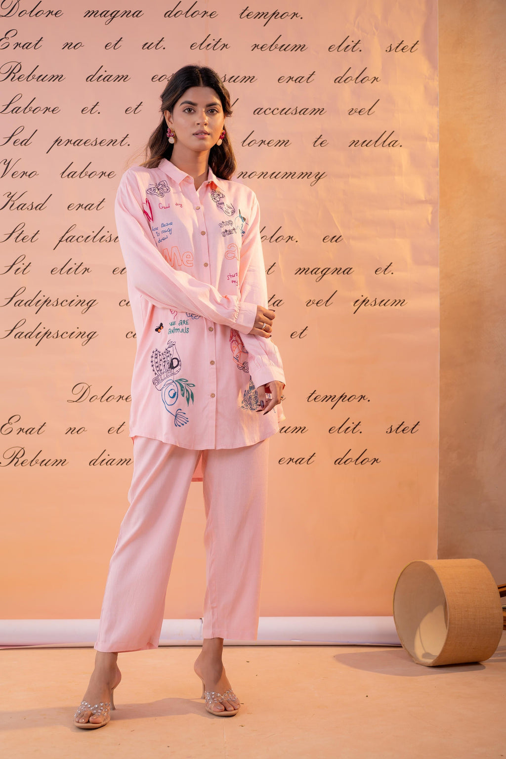 Juniper Blush Scribble Muse Co-Ord Set | Grocsy