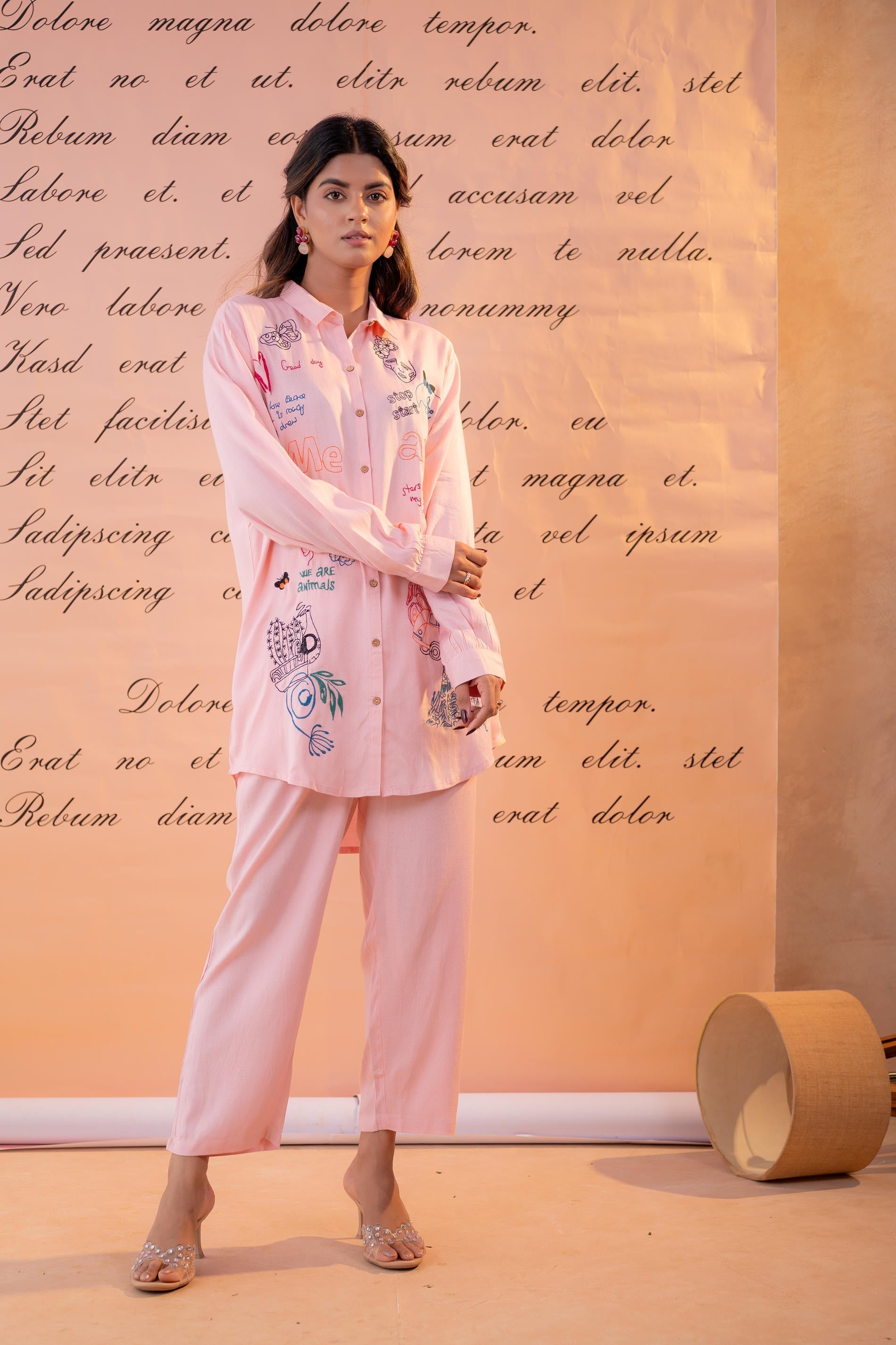 Juniper Blush Scribble Muse Co-Ord Set | Grocsy