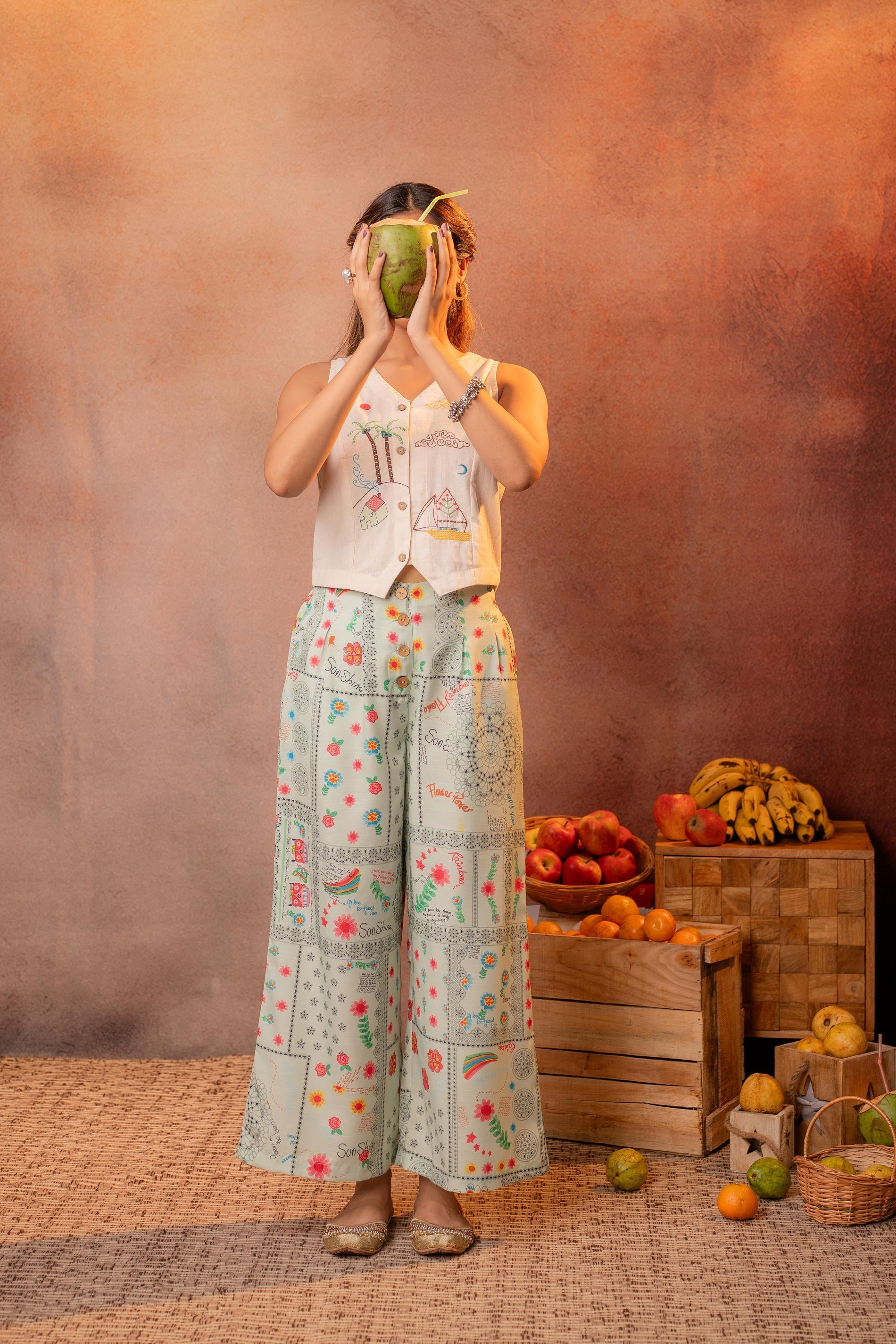 Juniper Folk Scribble Garden Co-Ord Set | Grocsy