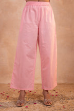 Juniper Blush Noor Printed Kurta Pant And Dupatta Set | Grocsy