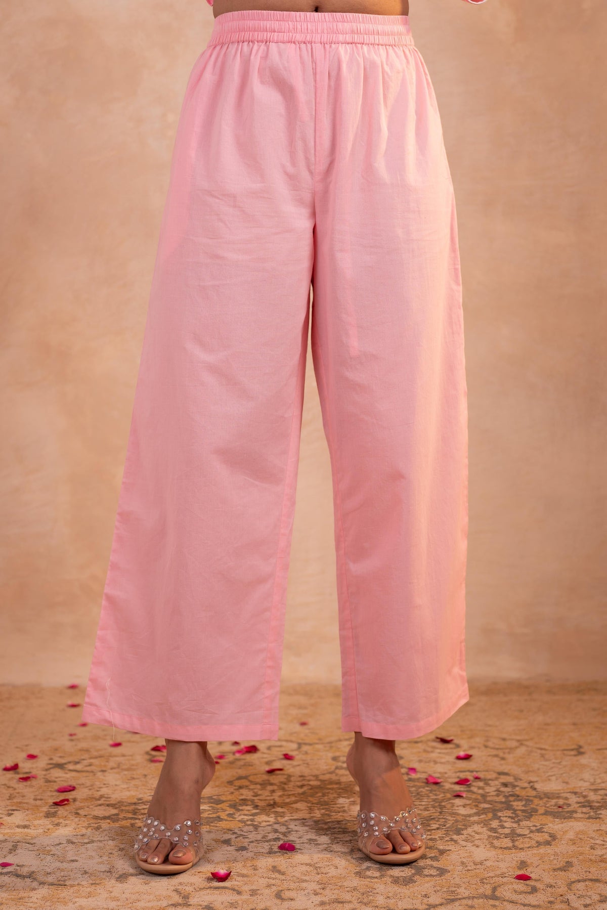 Juniper Blush Noor Printed Kurta Pant And Dupatta Set | Grocsy