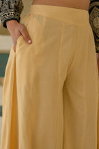 Juniper Gold Solid Viscose Palazzo Pants | Grocsy