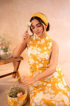 Juniper Golden Petal Daywear Kurta And Pant Set | Grocsy