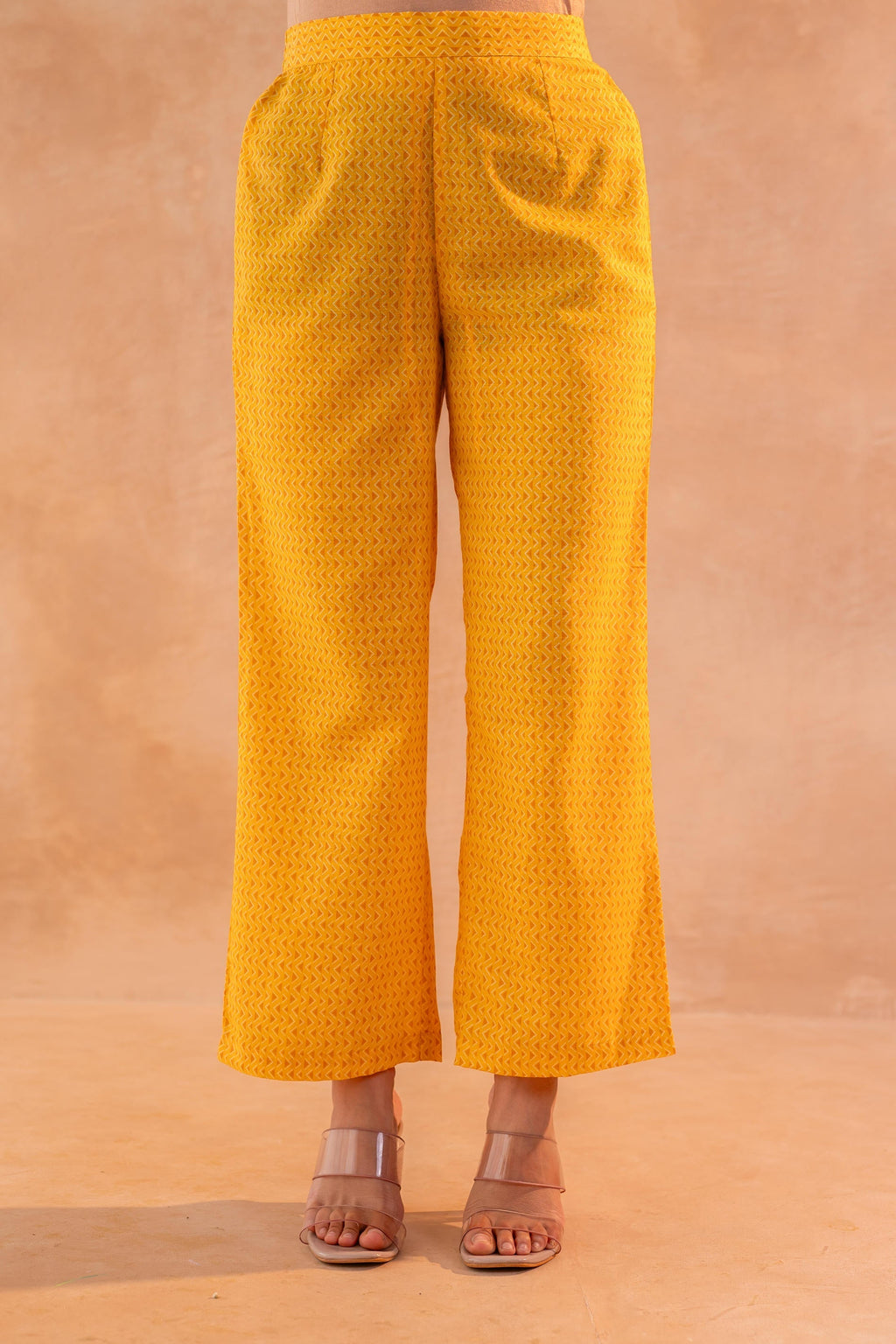 Juniper Golden Petal Daywear Kurta And Pant Set | Grocsy