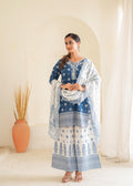 Juniper Floral Embroidered Cotton Kurta, Printed Straight-Fit Pants | Grocsy