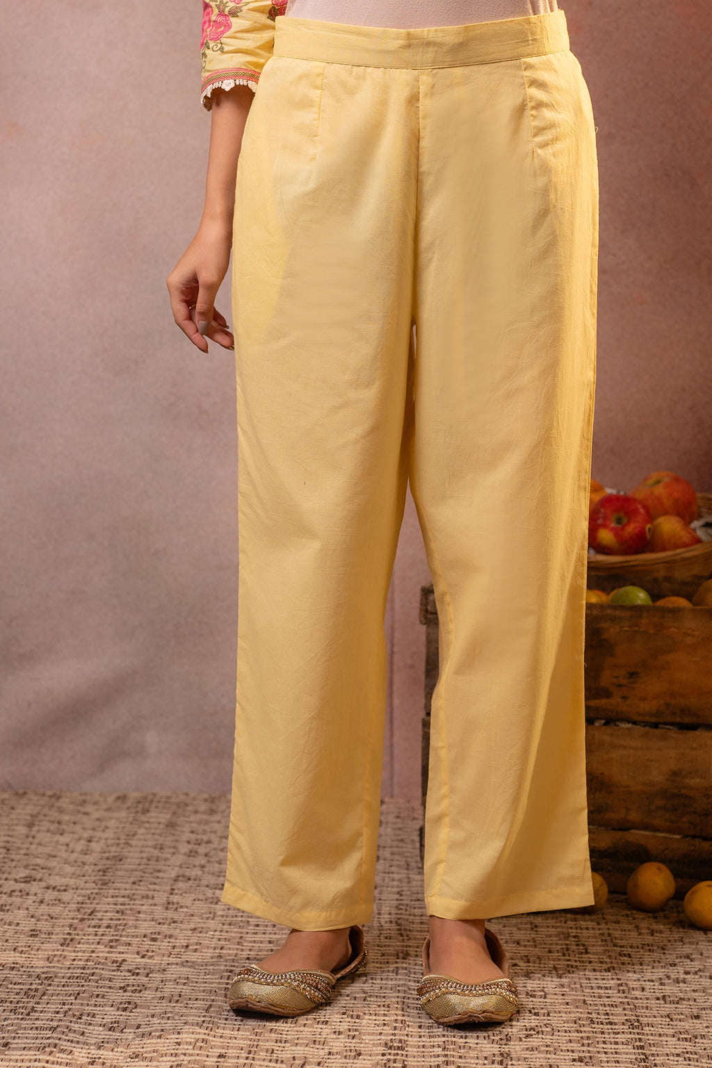 Juniper Gulbahaar Blush Floral Kurta Pant And Dupatta Set | Grocsy