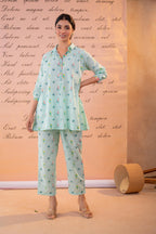 Juniper Mint Garden Print Co-ord Set | Grocsy