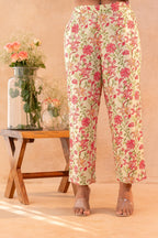 Juniper Noor-e-Gul SageGreen Printed Kurta Pant And Dupatta Set | Grocsy