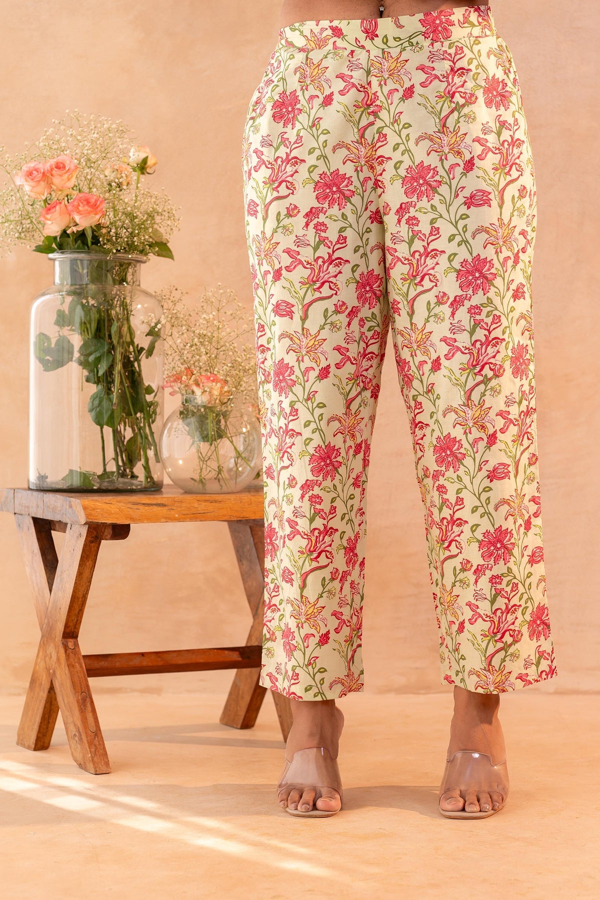 Juniper Noor-e-Gul SageGreen Printed Kurta Pant And Dupatta Set | Grocsy