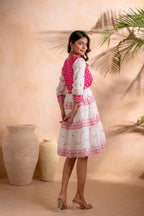 Juniper Fuchsia Heritage Tier Dress | Grocsy