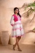 Juniper Fuchsia Heritage Tier Dress | Grocsy