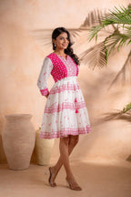 Juniper Fuchsia Heritage Tier Dress | Grocsy